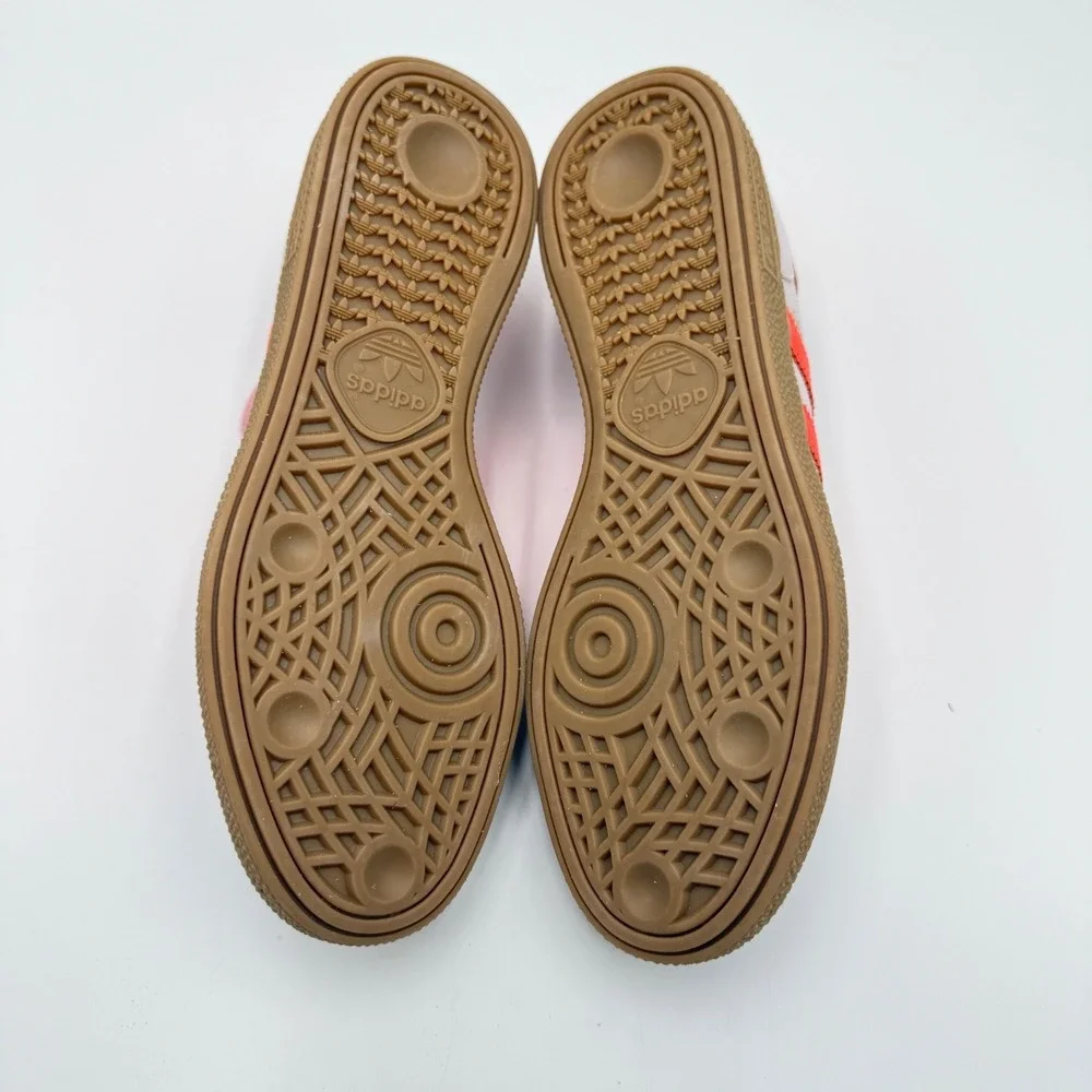 Adidas Women's Size 7 Handball Spezial Originals Pink Solar Orange JS0250 NEW